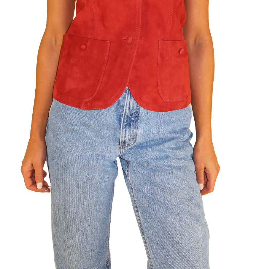 Vintage Suede Top
