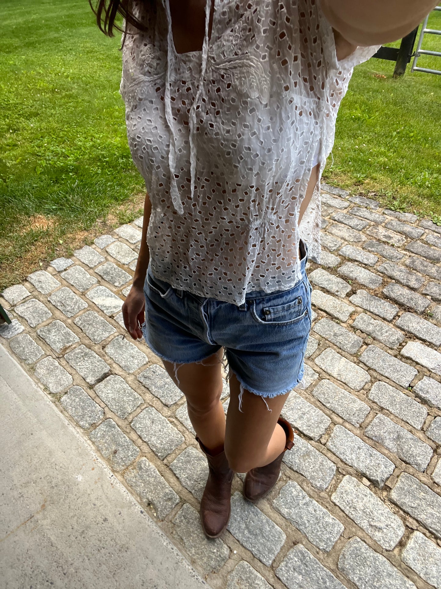 Vintage Eyelet Top