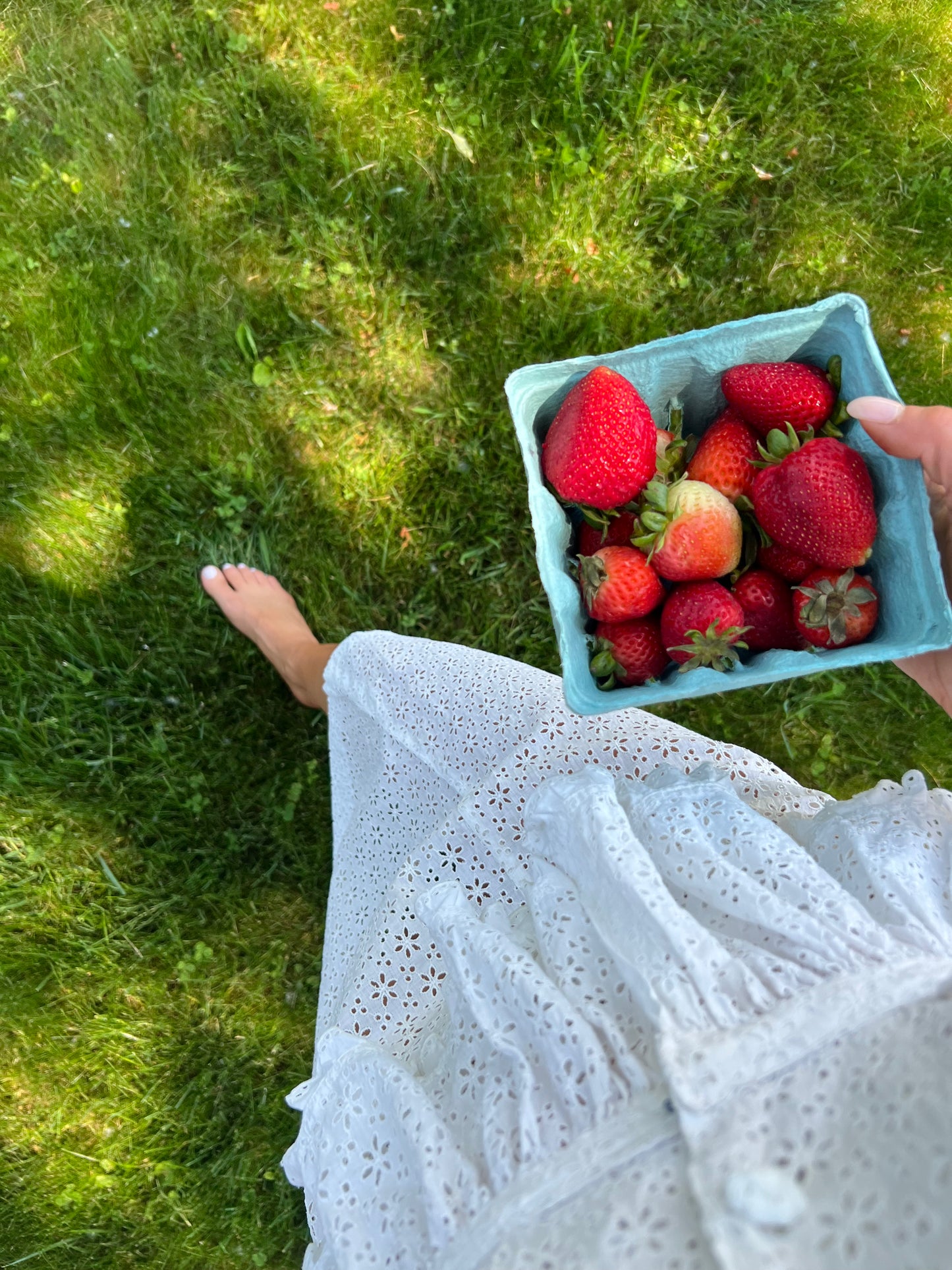 Vintage Eyelet Midi Skirt