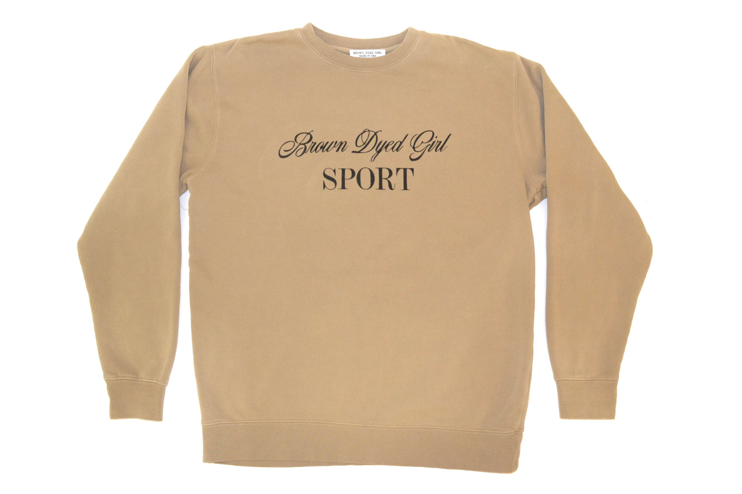 Sport Logo Crewneck Tan