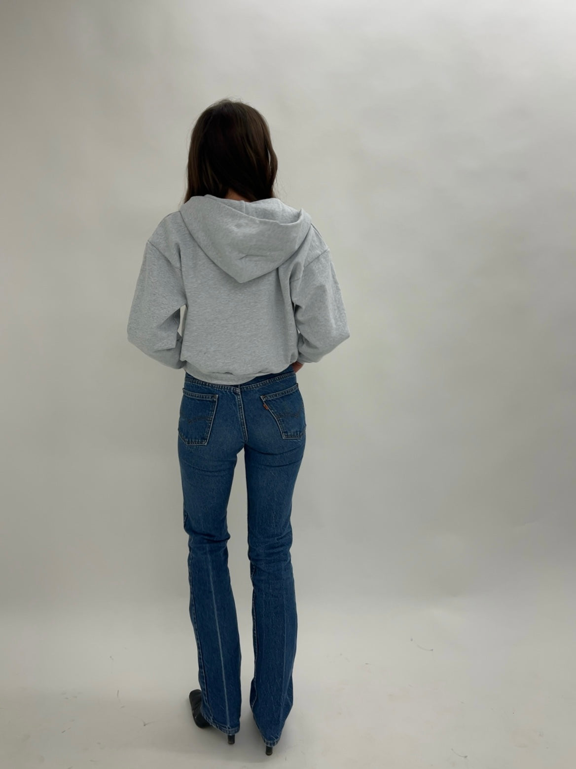 Jordan Zip Up Hoodie Sweatshirt Cropped Length