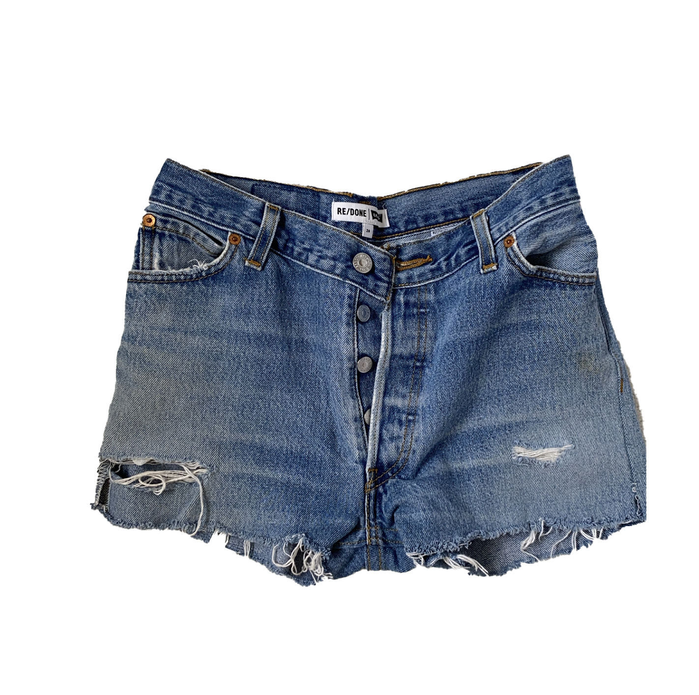 VINTAGE HIGH RISE LEVI'S SHORTS 24