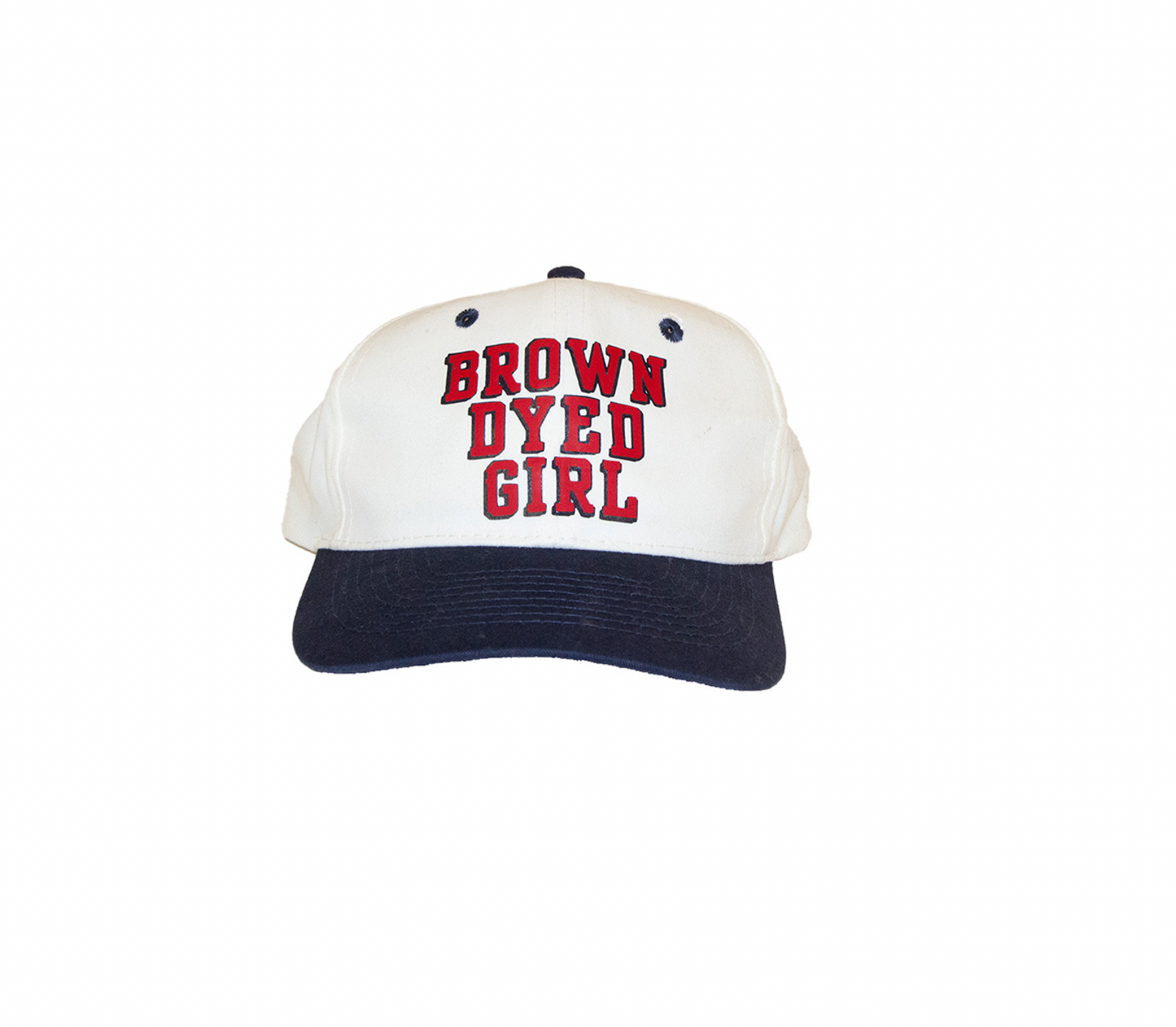 BROWN DYED GIRL LOGO HAT