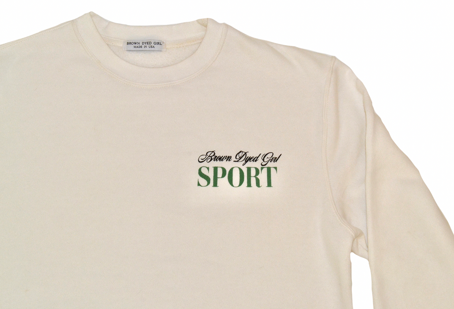 Sport Logo Crewneck Ivory