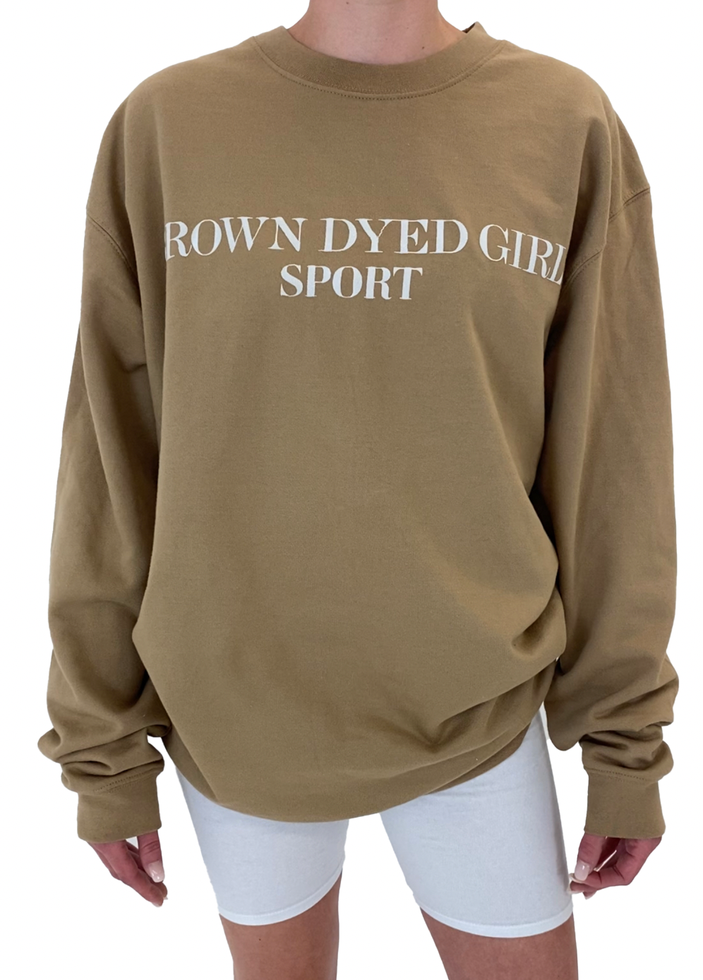 Sport Logo Crewneck Sand