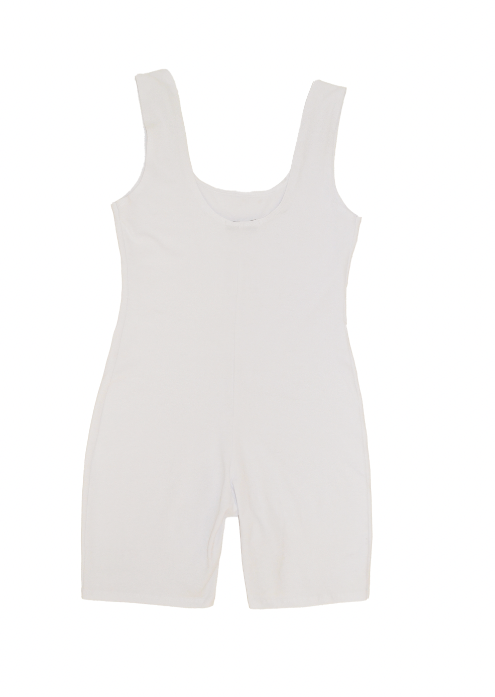 Short Romper Onesie White