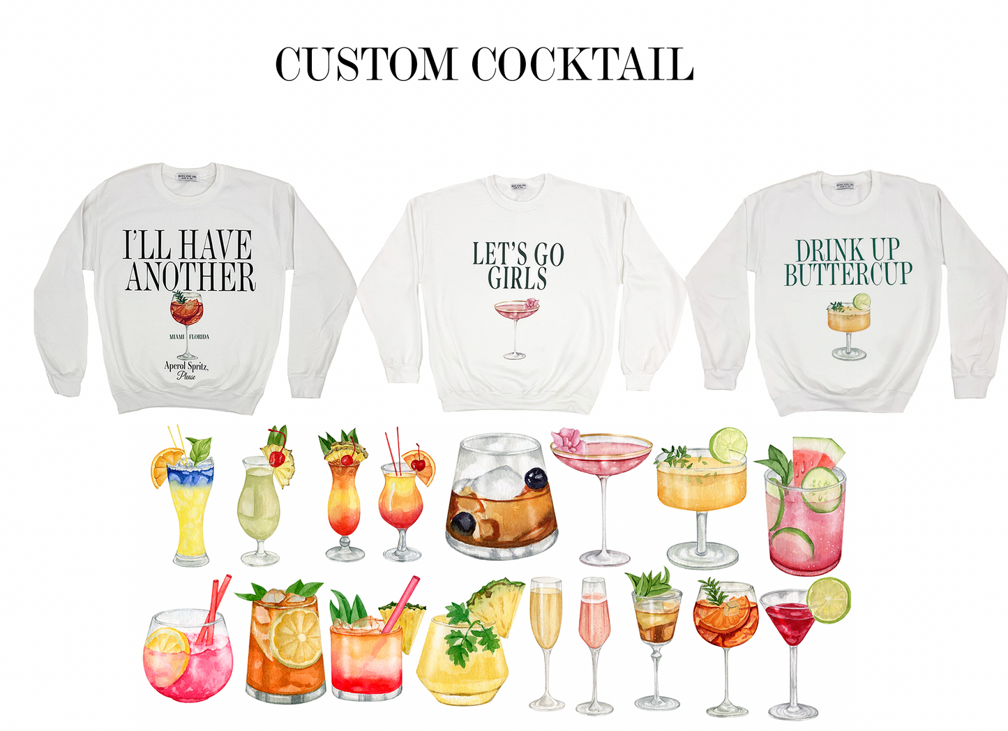 BULK PRICE CUSTOM BACHELORETTE ORDER - COCKTAIL