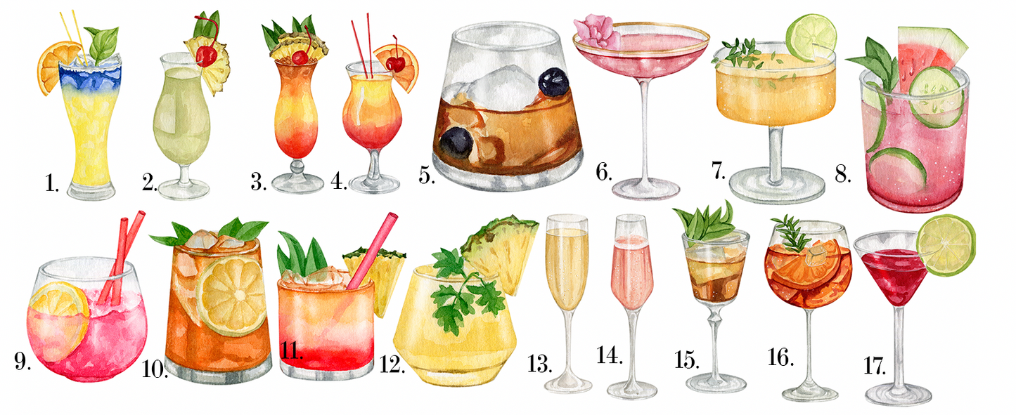 BULK PRICE CUSTOM BACHELORETTE ORDER - COCKTAIL