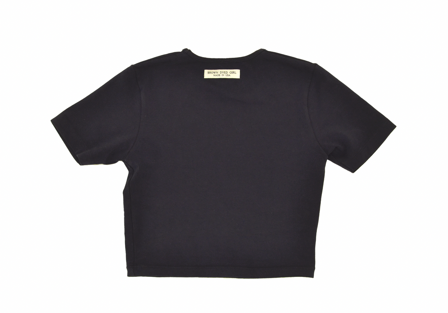 Jord Crop Tee Navy