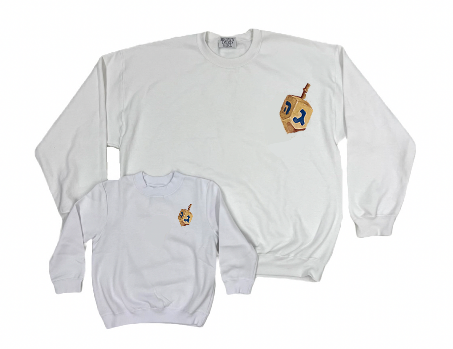 Matching Youth Dreidel Crewneck