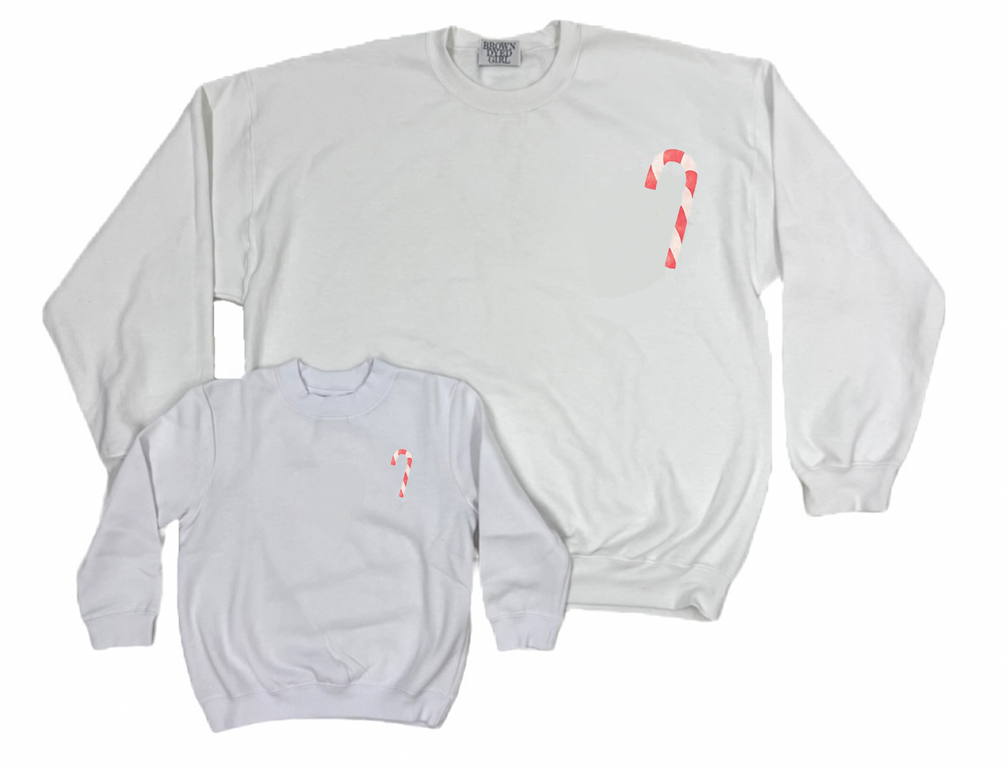 Matching Youth Candy Cane Crewneck