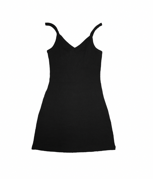 Basic Dress Vneck Black