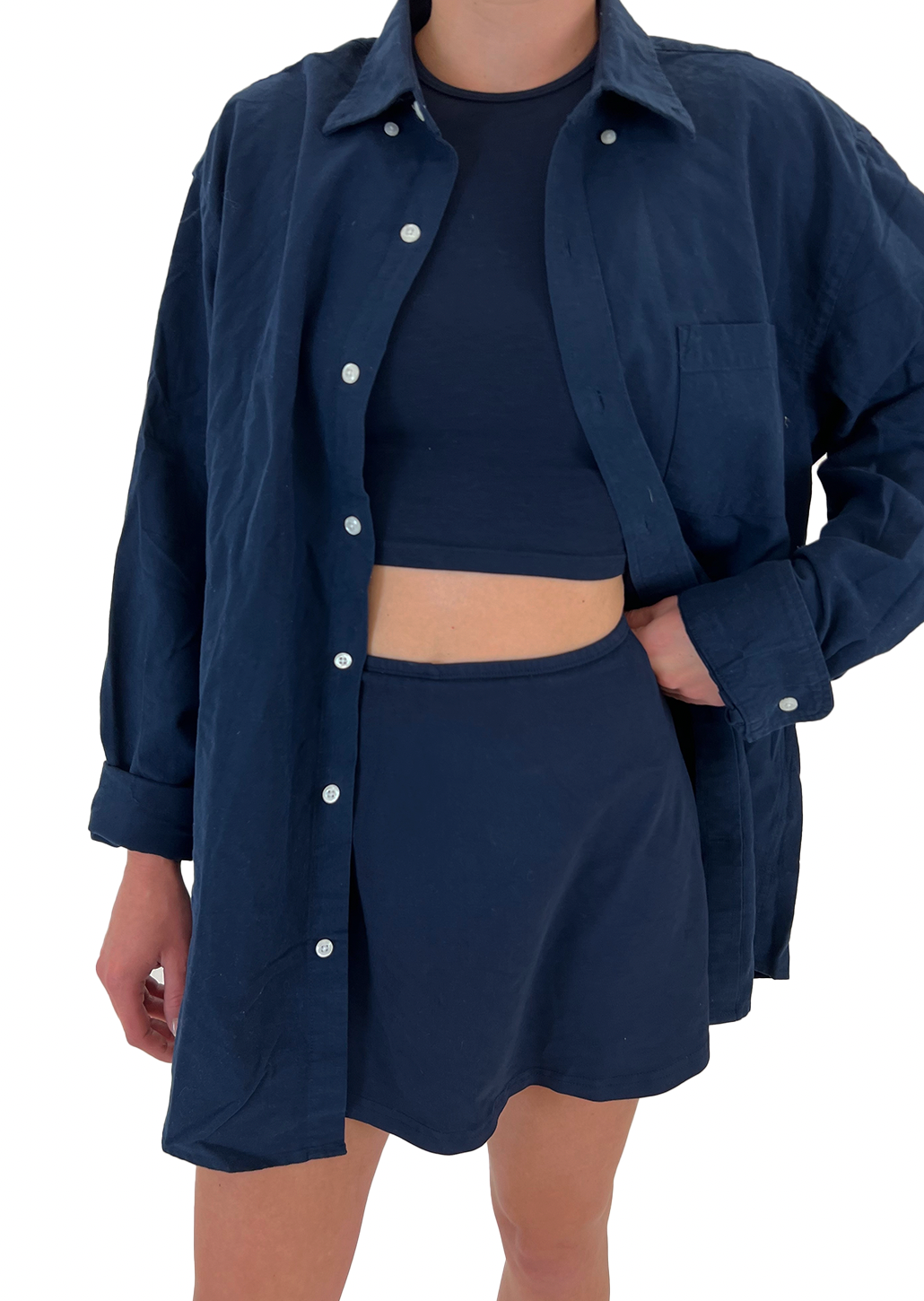 Tanner Button Down Navy